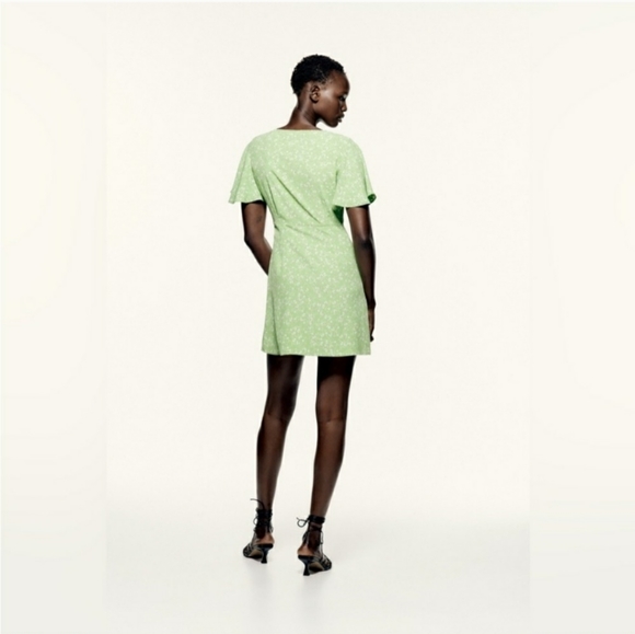 ZARA Floral print mini dress - Picture 5 of 9